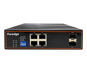 IS104GP-2F 6-Port Gigabit Industrial POE Switch